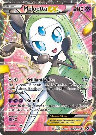Meloetta EX (Full Art) RC25 (Legendary Treasures: Radiant Collections)