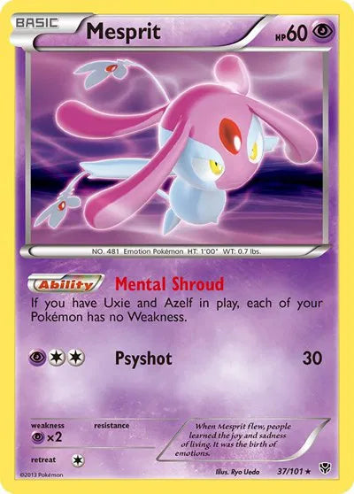 Mesprit 37 · Holofoil (Plasma Blast)