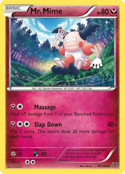 Mr. Mime XY Base Set Uncommon 91