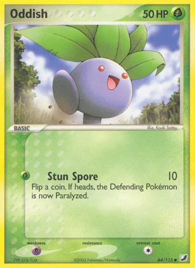 Oddish 64/115 · Normal (EX Unseen Forces)