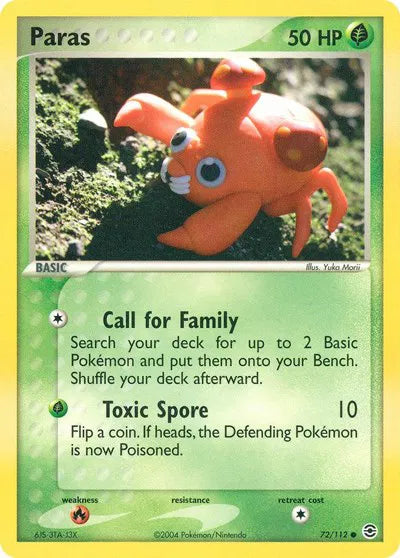 Paras 72 · Normal (EX FireRed & LeafGreen)