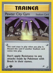 Pewter City Gym 115 · 1st Edition (Gym Heroes)