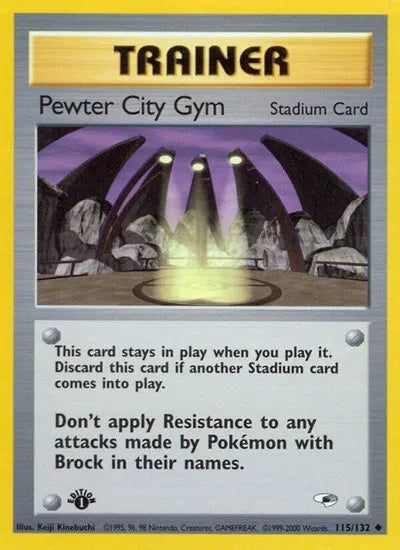 Pewter City Gym 115 · 1st Edition (Gym Heroes)