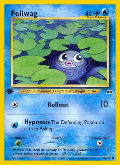 Poliwag 62 · 1st Edition (Neo Discovery)