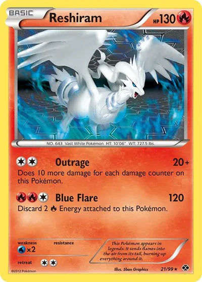 Reshiram 21 · Normal (Next Destinies)