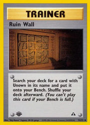 Ruin Wall 74 · 1st Edition (Neo Discovery)