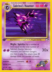 Sabrina's Haunter 58 · 1st Edition (Gym Heroes)
