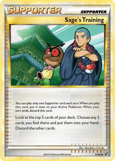 Sage's Training [Reverse Holo] #77 Pokemon Undaunted