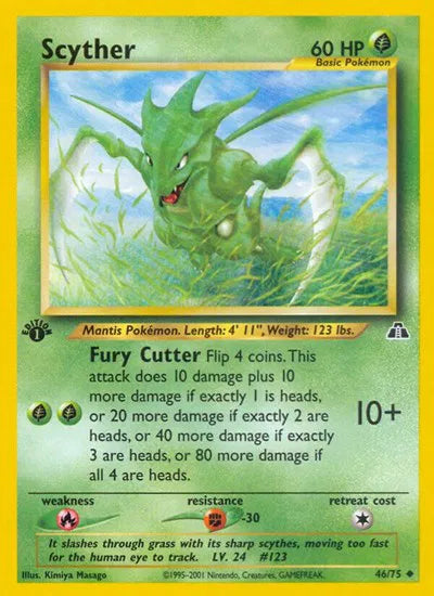 Scyther 46 · Unlimited (Neo Discovery)