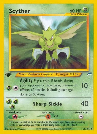 Scyther 55 · 1st Edition (Neo Destiny)