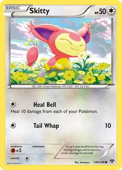 Skitty 104 ·  (XY Base Set) by  Kawayoo