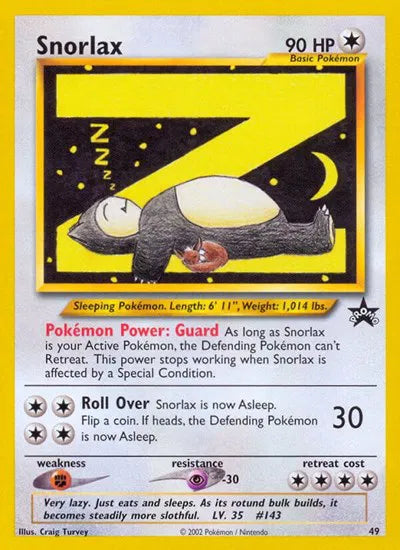 Snorlax 49/53 (WoTC Promo) — CGC 10 (Pristine)