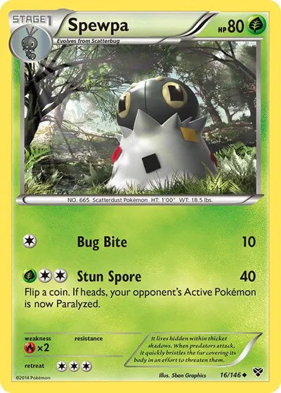 Spewpa 16 · Reverse Holofoil (XY Base Set)