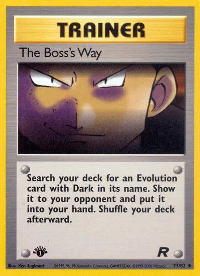 The Boss's Way 73 · 1st Edition (Team Rocket) Vintage