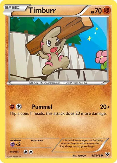 Timburr 65 · Normal (XY Base Set)