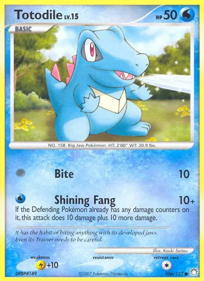 Totodile 106 · Normal (Mysterious Treasures)