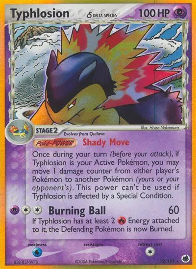Typhlosion (Delta Species) 12/101 · Holofoil (EX Dragon Frontiers) — PSA 8