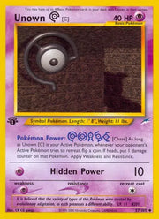 Unown [C] 57 · 1st Edition (Neo Destiny)