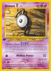 Unown [G] 27 · Neo Destiny - 1st Edition Vintage