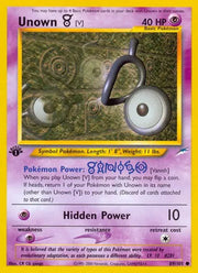 Unown [V] 89 · Neo Destiny - 1st Edition Vintage