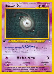 Unown [Z] 60 · 1st Edition (Neo Destiny) Vintage