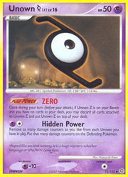 Unown [Z] 72 · Normal (Secret Wonders)