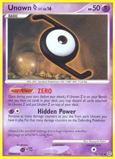 Unown [Z] 72 · Normal (Secret Wonders)
