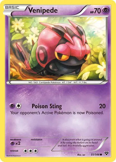 Venipede 51 · Normal (XY Base Set)