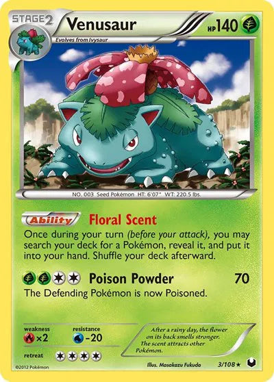 Venusaur 3 · Reverse Holofoil (Dark Explorers)