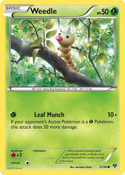 Weedle 3 · Reverse Holofoil (XY Base Set)