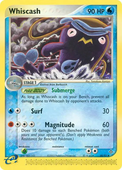 Whiscash 48 · Normal (EX Dragon) — PSA 8
