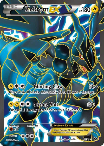 Zekrom EX (97 Full Art) (Next Destinies)