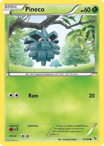 Pineco 4 · Reverse Holofoil (Flashfire)