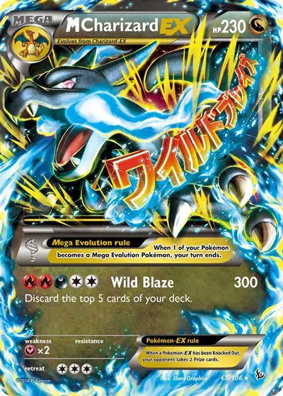 M Charizard EX (X) 69 (Flashfire)