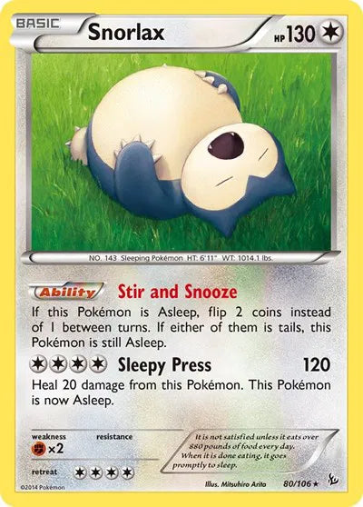 Snorlax 80 · Normal (Flashfire)