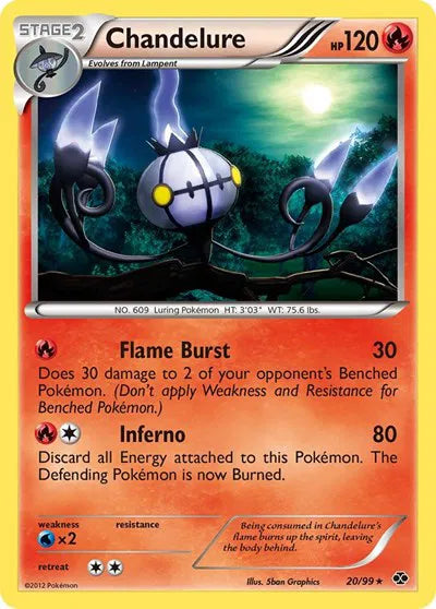 Chandelure #20 Pokemon Next Destinies