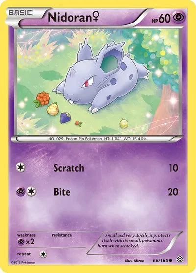 Nidoran (F) 66 ·  (Primal Clash) by  Mizue