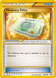 Weakness Policy (164 Secret Rare) (Primal Clash)