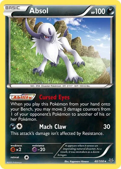 Absol 40 · Reverse Holofoil (Roaring Skies)