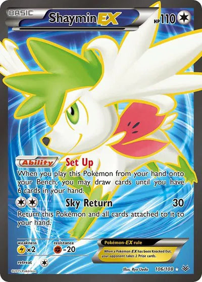 Shaymin EX (106 Full Art) · Holofoil (Roaring Skies)