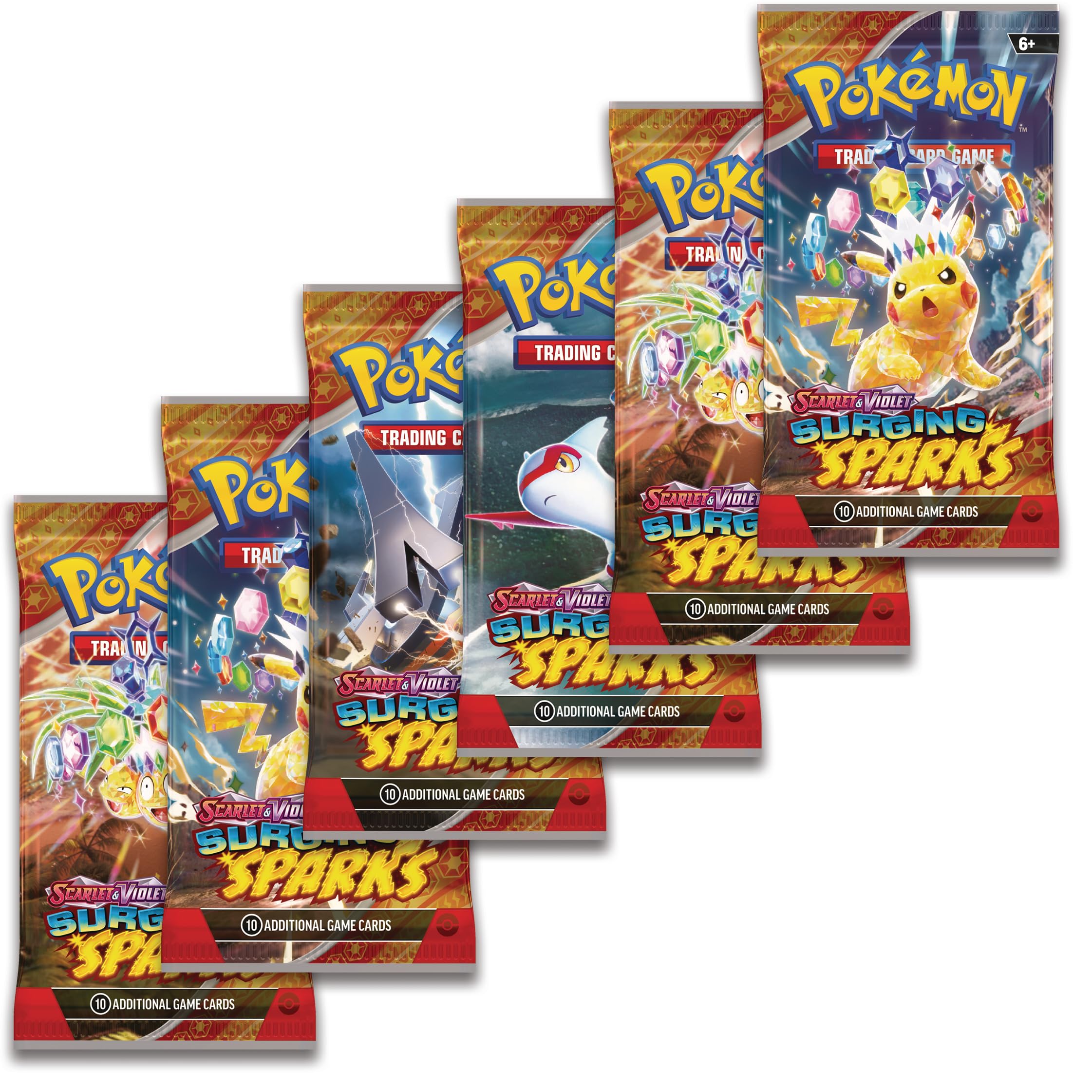 Pokémon TCG: Scarlet & Violet - Surging Sparks Booster Bundle (6 Packs)