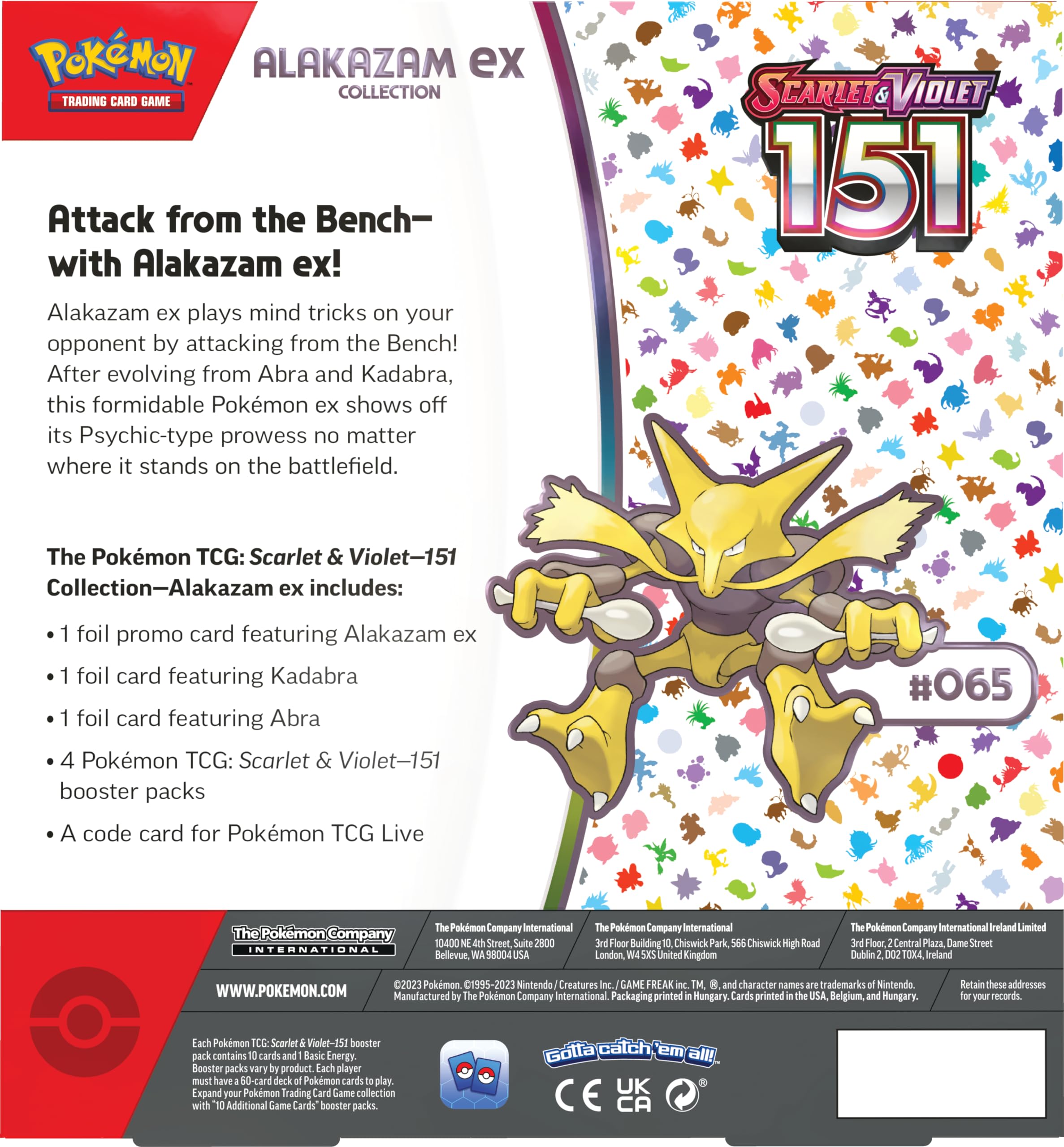 Pokémon TCG: Scarlet & Violet - 151 Collection (Alakazam ex)