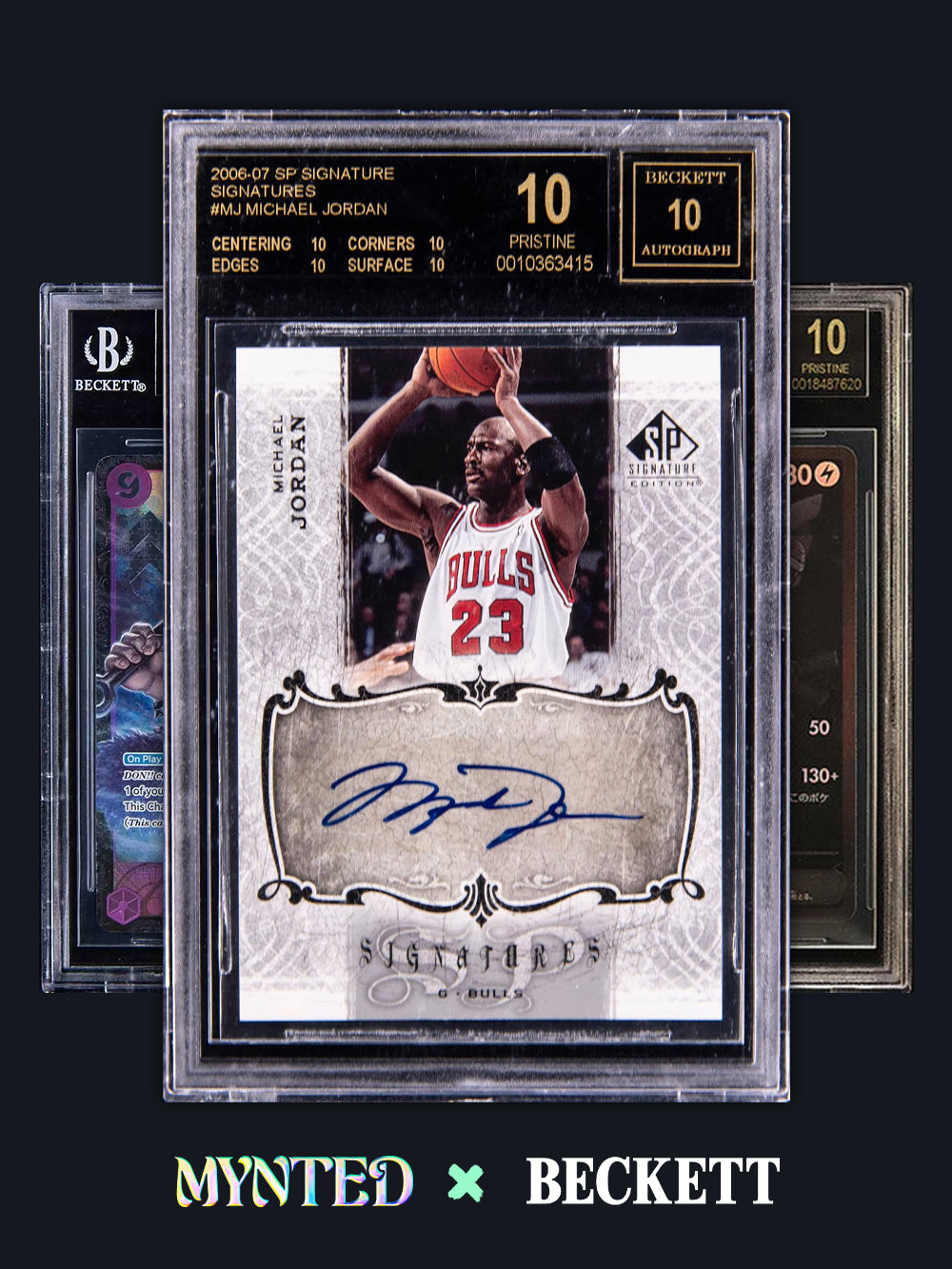 Professional Beckett BGS grading services featuring detailed subgrades for centering, corners, edges, and surface.