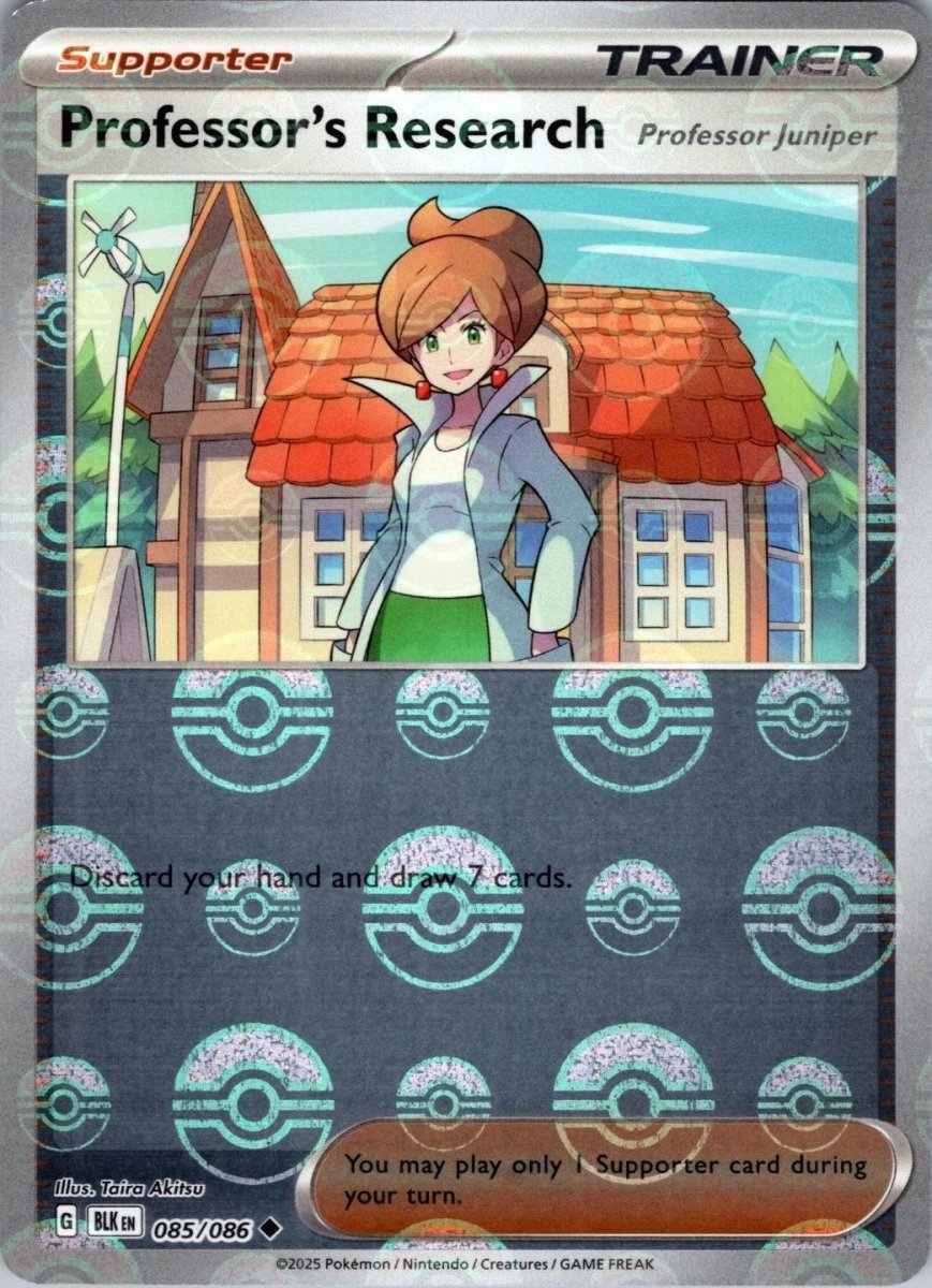 Professor's Research - 085/086 (Poke Ball Pattern) - SV: Black Bolt (BLK) by SAFAQATI on MYNTED