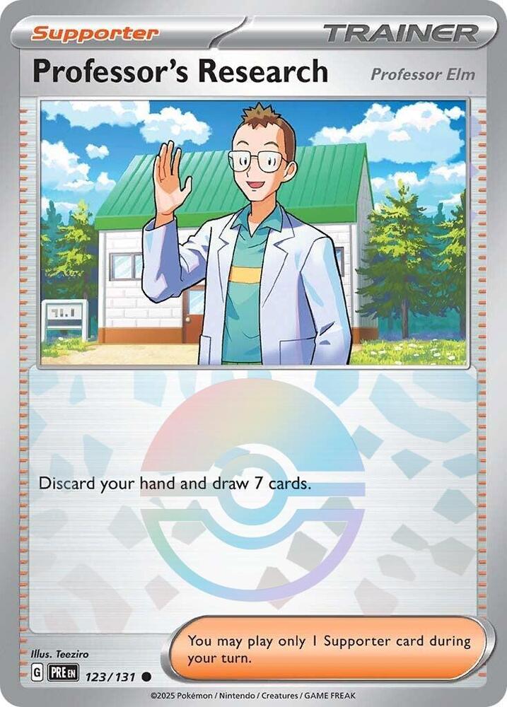 Professor's Research [Professor Elm] - 123/131 (Poke Ball Pattern) - SV: Prismatic Evolutions (PRE) by SAFAQATI on MYNTED