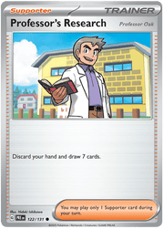 Professor's Research [Professor Oak] 122/131 Common | Scarlet & Violet – Prismatic Evolutions by Worth the XP on MYNTED