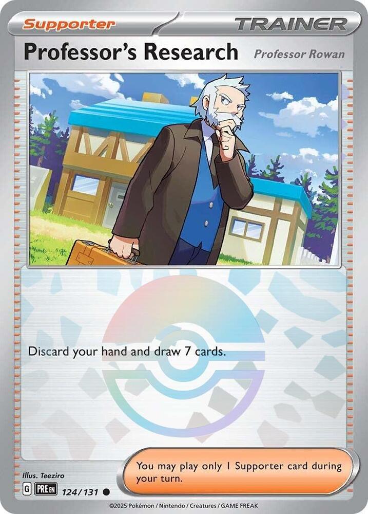 Professor's Research [Professor Rowan] - 124/131 (Poke Ball Pattern) - SV: Prismatic Evolutions (PRE) by SAFAQATI on MYNTED