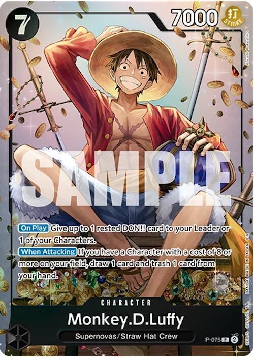 PROMO Monkey.D.Luffy P-075 One Piece by Moe‘s Vault on MYNTED