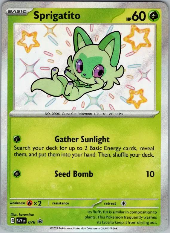 PROMO Sprigatito 76 Pokemon by Moe‘s Vault on MYNTED