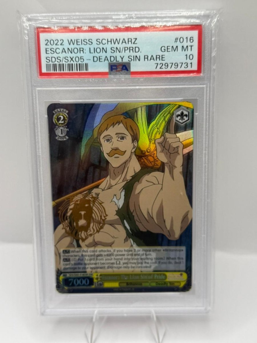 PSA 10 2022 Weiss Schwarz Escanor by Luffy Collects on MYNTED